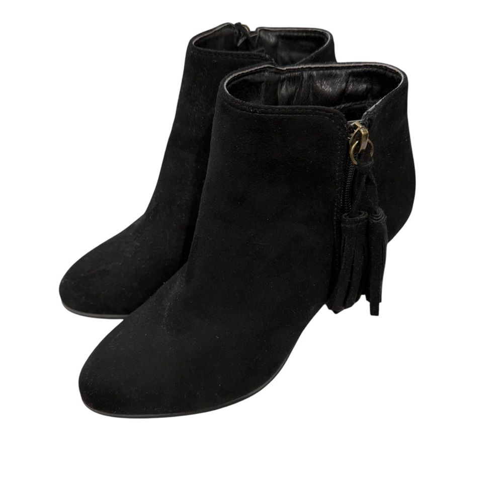Maurice’s Black Suede Ankle Boots 7 EUC - Picture 2 of 10